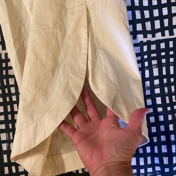 Anthropologie X Mare Mare Curved Petal Hem Chino Pants Size Medium - Picture 6 of 13